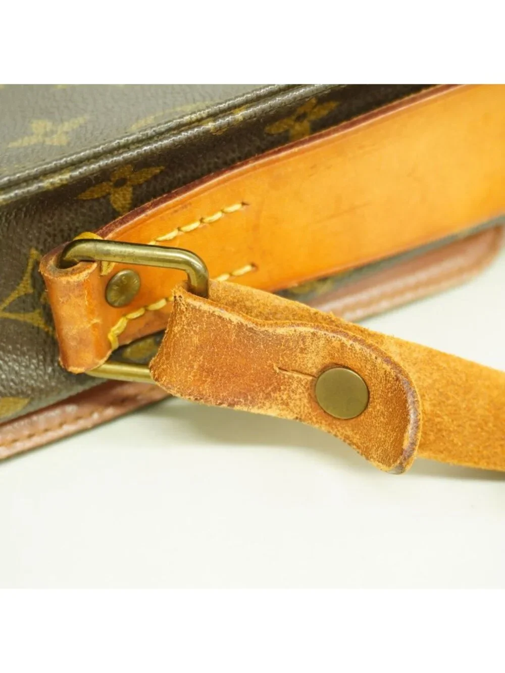 Louis Vuitton Shoulder Bag Monogram Cartesiere GM Brown